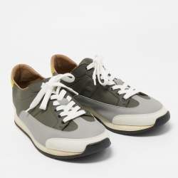 Hermes Tricolor Leather Trail Sneakers Size 43