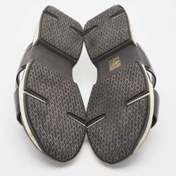 Pre Owned Hermes Black Leather Varadero Sandals Size 43