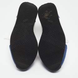 Pre Owned Hermes Tricolor Leather Quicker Sneakers Size 41