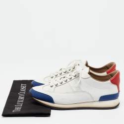 Pre Owned Hermes Tricolor Leather Quicker Sneakers Size 41