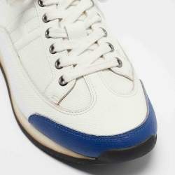 Pre Owned Hermes Tricolor Leather Quicker Sneakers Size 41