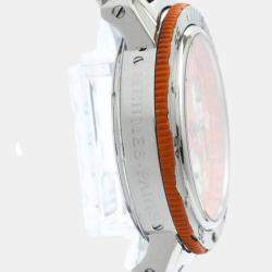 Hermes Orange Stainless Steel Clipper CL2.916 Quartz Men's Wristwatch 40 mm