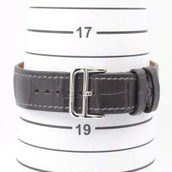 Hermes Black Titanium Le Temps Voyageur Automatic Men's Wristwatch 41 mm