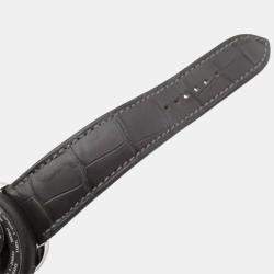 Hermes Black Titanium Le Temps Voyageur Automatic Men's Wristwatch 41 mm