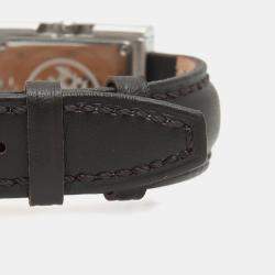 Pre Owned Hermes Belt BE1.210 Quartz White Stainless Steel Men's Wristwatch 26 mm