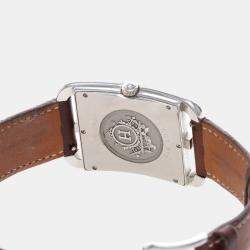 Pre Owned Hermes Cape Cod CC1.810 Quartz Stainless Steel Men's Wristwatch 33 mm
