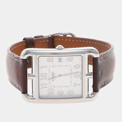 Pre Owned Hermes Cape Cod CC1.810 Quartz Stainless Steel Men's Wristwatch 33 mm