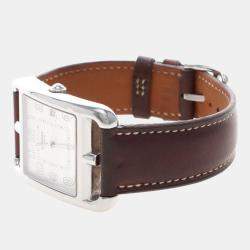 Pre Owned Hermes Cape Cod CC1.810 Quartz Stainless Steel Men's Wristwatch 33 mm