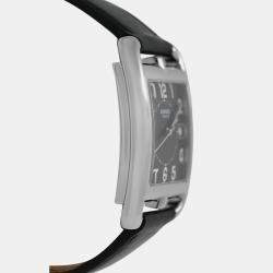 Pre Owned Hermes Cape Cod CC1.810 Quartz Black  Stainless Steel Men's Wristwatch 34 mm