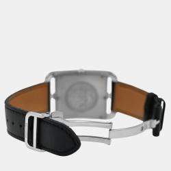 Pre Owned Hermes Cape Cod CC1.810 Quartz Black  Stainless Steel Men's Wristwatch 34 mm