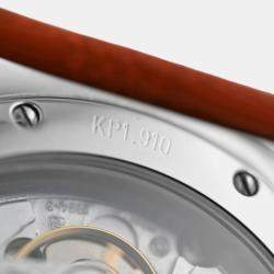 Pre Owned Hermes Kepler Chronograph KP1.910 Automatic White Stainless Steel Men's Wristwatch 40 mm