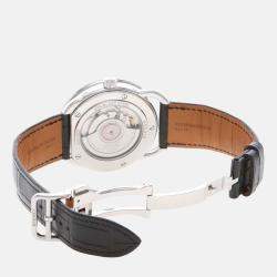 Pre Owned Hermes Arceau Grande Lune AR8.810 Automatic White Stainless Steel Men's Wristwatch 43mm