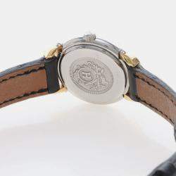 Pre Owned ساعة يد نسائية هيرمس كليبر بولمان PU2.240 ستانلس ستيل م طلية بالذهب كوارتز 25 مم