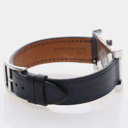 Pre Owned Hermes Heure H HH1.210 Quartz Stainless Steel Women's Wristwatch 21mm