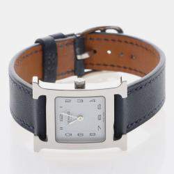 Pre Owned Hermes Heure H HH1.210 Quartz Stainless Steel Women's Wristwatch 21mm