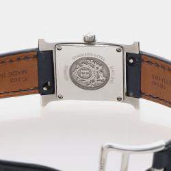 Pre Owned Hermes Heure H HH1.210 Quartz Stainless Steel Women's Wristwatch 21mm
