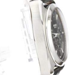 Hermes Black Stainless Steel Dressage Chronograph Automatic DR5.910 Men's Wristwatch 41 MM