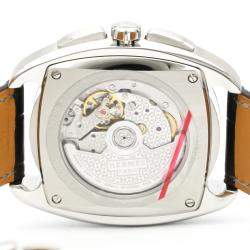 Hermes Black Stainless Steel Dressage Chronograph Automatic DR5.910 Men's Wristwatch 41 MM