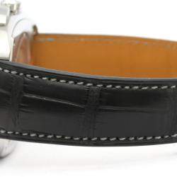 Hermes Black Stainless Steel Dressage Chronograph Automatic DR5.910 Men's Wristwatch 41 MM