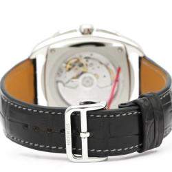 Hermes Black Stainless Steel Dressage Chronograph Automatic DR5.910 Men's Wristwatch 41 MM