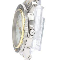 Hermes Silver Gold Tone Stainless Steel Clipper Diver Chronograph Quartz CL7.720 Men's Wristwatch 38 MM