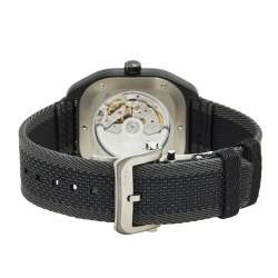 Hermès Black Titanium Fabric H08 W049432WW00 Men's Wristwatch 39 mm