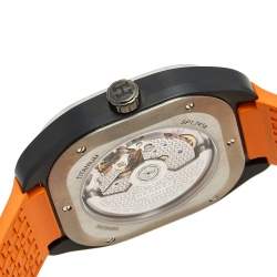 Pre Owned Hermes Black Titanium Rubber H08 W049430WW00 Men's Wristwatch 39 mm