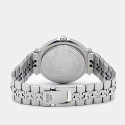 Hermes Silver Stainless Steel & Gold Plated Captain Nemo Quartz Men's Wristwatch 36MM