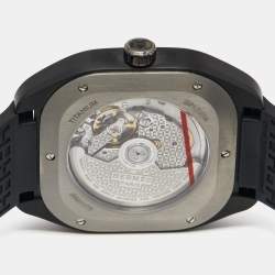 Pre Owned Hermes Black Bicolor Titanium Rubber H08 049428WW00 Men's Wristwatch 39 mm