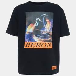 Heron Preston Yellow DSNY Embroidered Cotton Half Sleeve T Heron Preston Yellow DSNY Embroidered Cotton Half Sleeve T