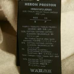 Pre Owned Heron Preston Grey Printed Cotton Sweatshirt S