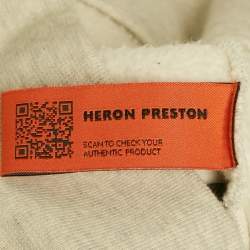 Pre Owned Heron Preston Grey Printed Cotton Sweatshirt S