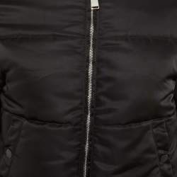 Pre Owned Heron Preston Black Nylon Puffer Jacket XXS