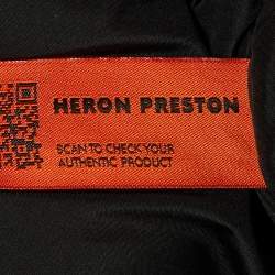 Pre Owned Heron Preston Black Nylon Puffer Jacket XXS