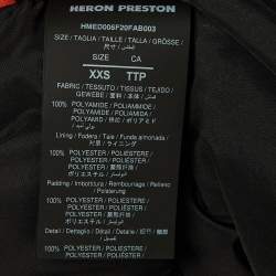 Pre Owned Heron Preston Black Nylon Puffer Jacket XXS