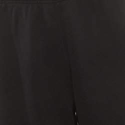 مملوكة مسبقًا شورت هيرون بريستون قطني أسود بطبعة مقاس كبير جداً - إكسترا لارج