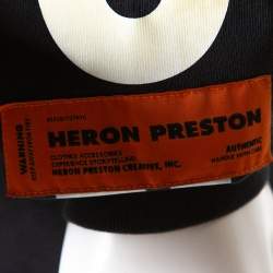 Heron Preston Black Cotton Graphic Skull Print Long Sleeve T Shirt M