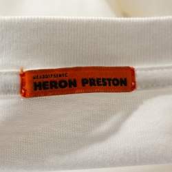 Heron Preston White Nasa Facts Print Cotton Jumper S