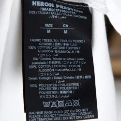 Heron Preston White CTNMB Embroidered Cotton Turtleneck T-Shirt M