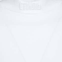 Heron Preston White CTNMB Embroidered Cotton Turtleneck T-Shirt M