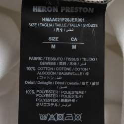 Heron Preston White Cotton Logo T-Shirt M