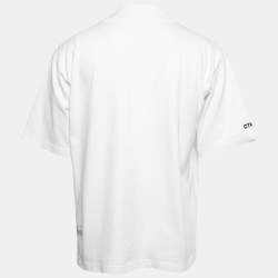 Heron Preston White Cotton Logo T-Shirt M