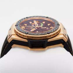 Hublot Black 18k Rose Gold King Power 703.OM.1138.NR Automatic Men's Wristwatch 48 mm