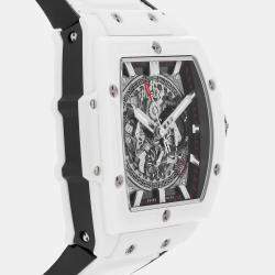 Hublot Skeleton Ceramic Big Bang 601.HX.0173.LR Automatic Men's Wristwatch 45 mm