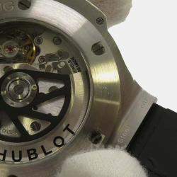 Hublot Black Stainless Steel Big Bang  Automatic Men's Wristwatch 44 mm