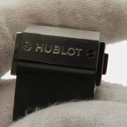 Hublot Black Stainless Steel Big Bang  Automatic Men's Wristwatch 44 mm