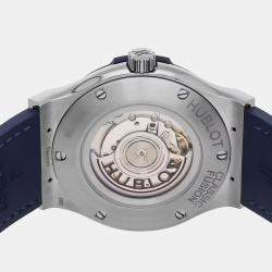 Hublot Blue Stainless Steel Classic Fusion 511.NX.7170.LR Automatic Men's Wristwatch 42 mm