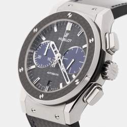 Hublot Black Titanium Rubber Classic Fusion 76e Edition 521.NQ.1770.QR.BOM14 Men's Wristwatch 45 mm