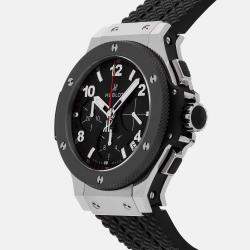 Hublot Black Stainless Steel Big Bang 341.SB.131.RX Automatic Men's Wristwatch 41 mm