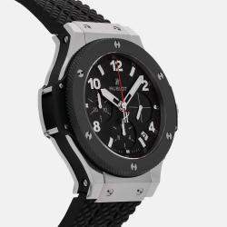 Hublot Black Stainless Steel Big Bang 341.SB.131.RX Automatic Men's Wristwatch 41 mm